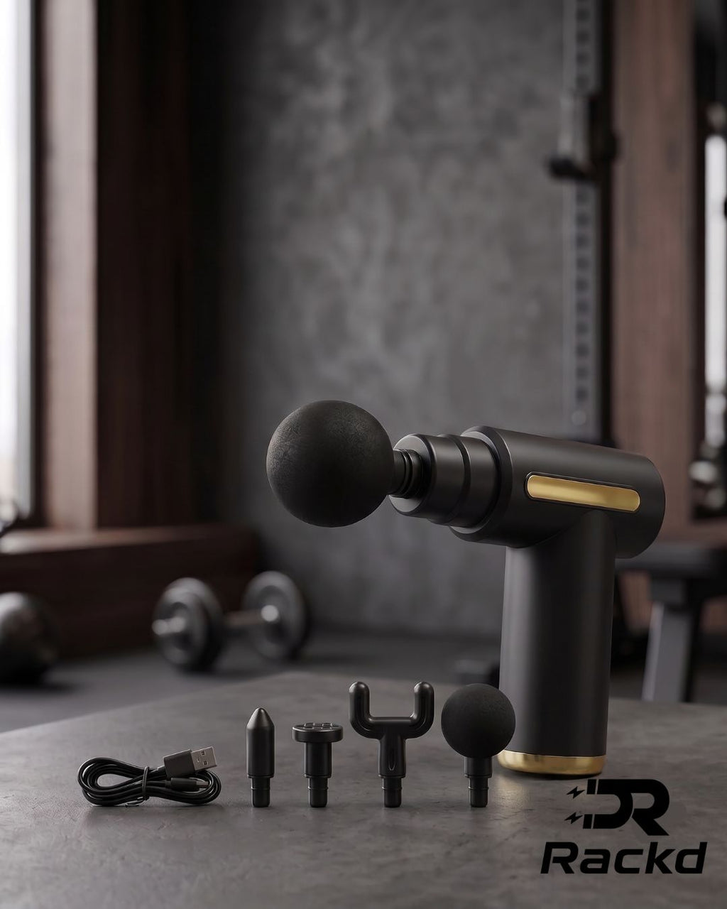 Portable Mini Massage Gun — 6-Speed Deep Tissue Recovery Massager