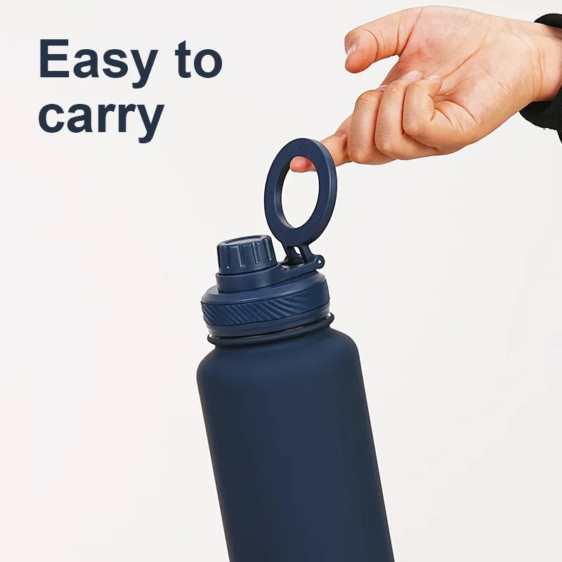 Custom Water Bottle with Phone Holder 1L