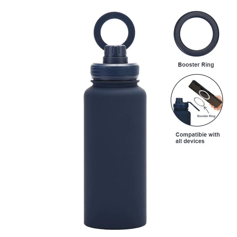 Custom Water Bottle with Phone Holder 1L