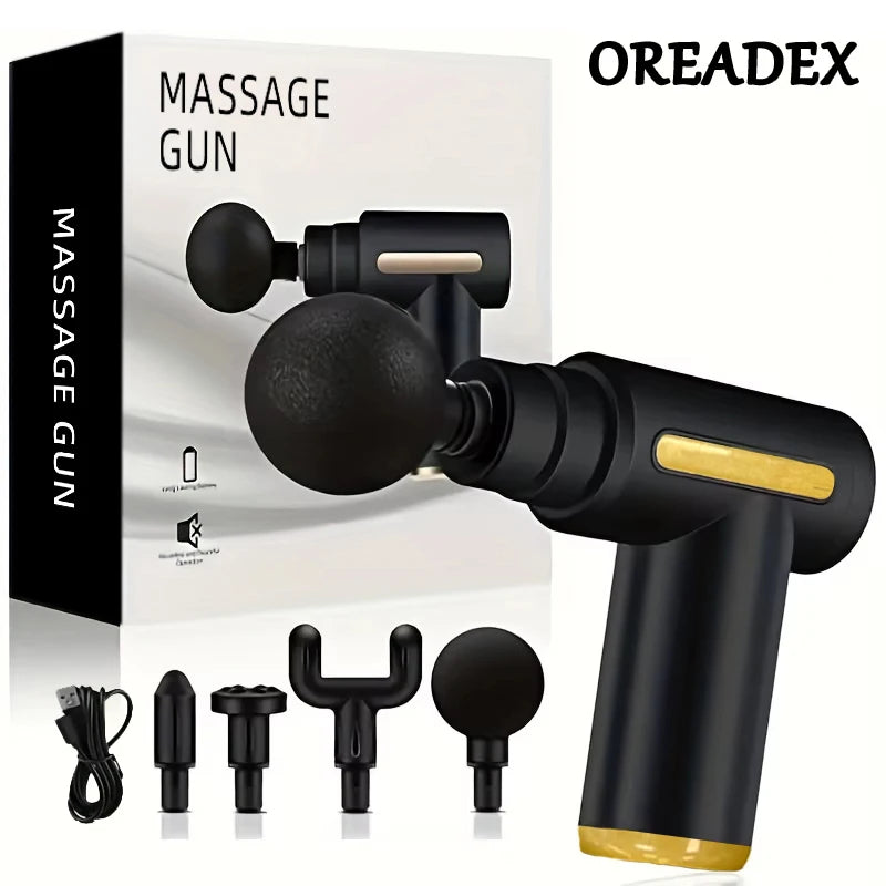 Portable Mini Massage Gun — 6-Speed Deep Tissue Recovery Massager